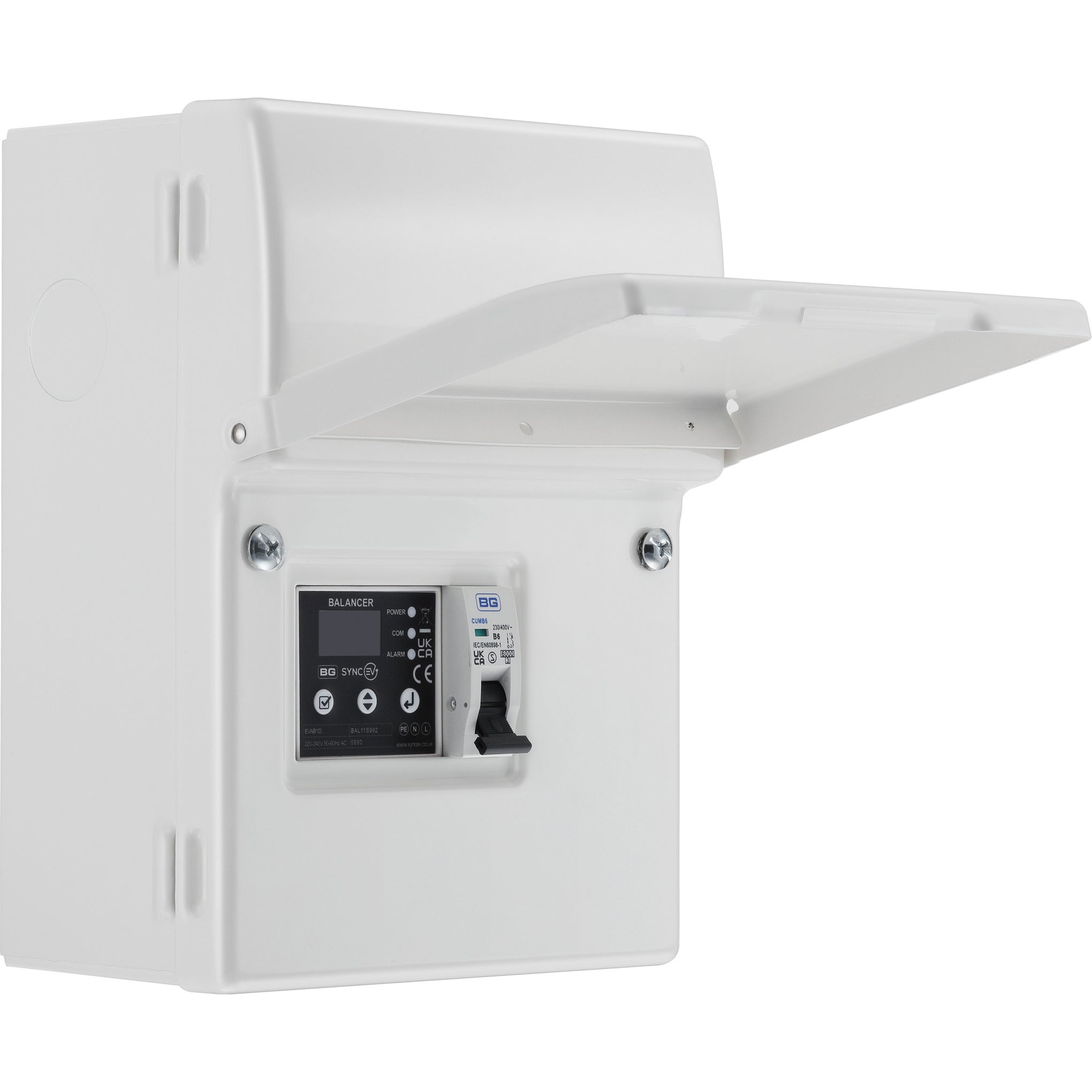 Sync Energy EVAB1ESP120 SP Balancer EV Load Management CT Hub with 6A MCB + 1 x 120A CT IP20