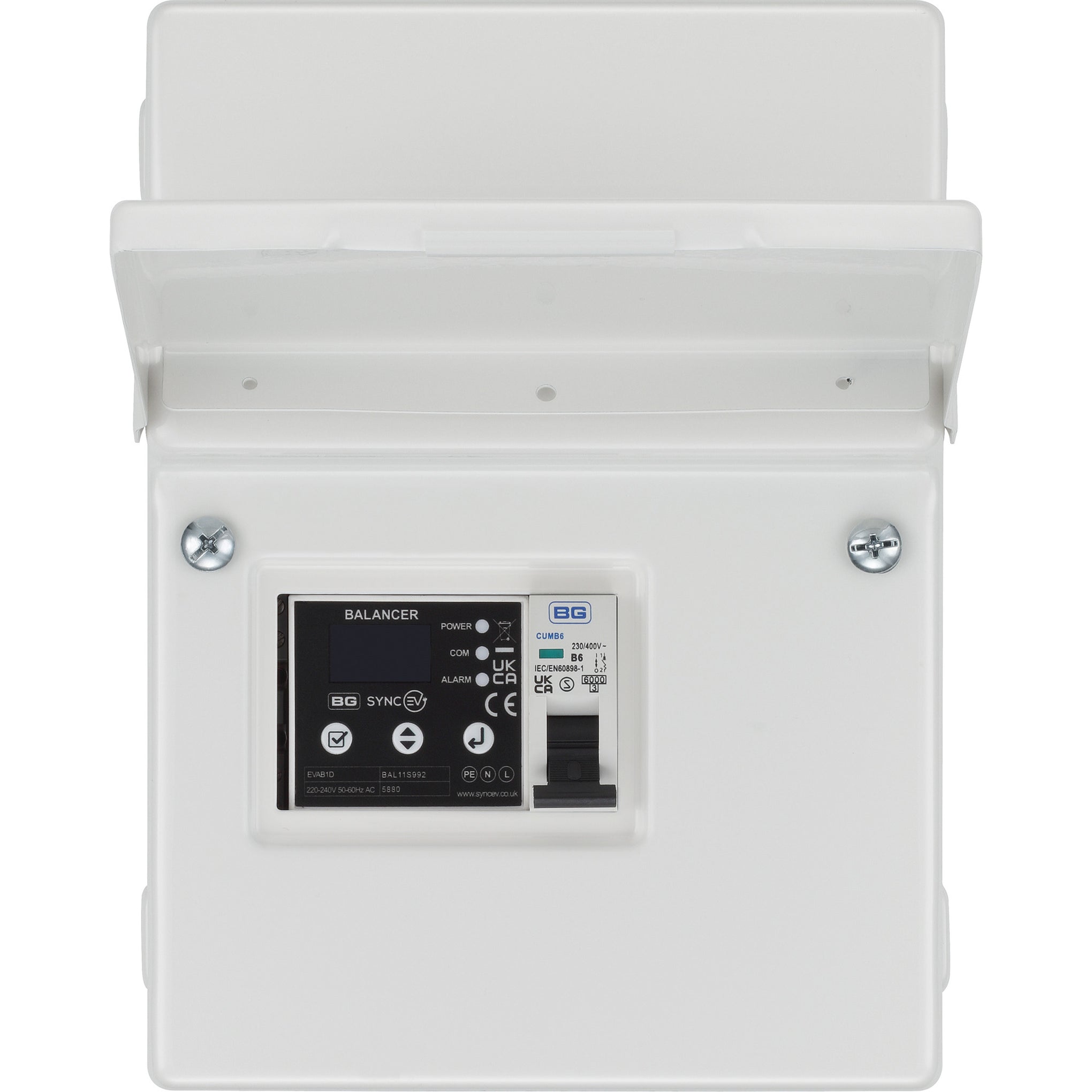 Sync Energy EVAB1ESP120 SP Balancer EV Load Management CT Hub with 6A MCB + 1 x 120A CT IP20