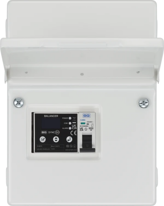 SyncEV EVAB1ETP400 TP Balancer EV Load Management CT Hub with 6A MCB + 3 x 400A CT IP20