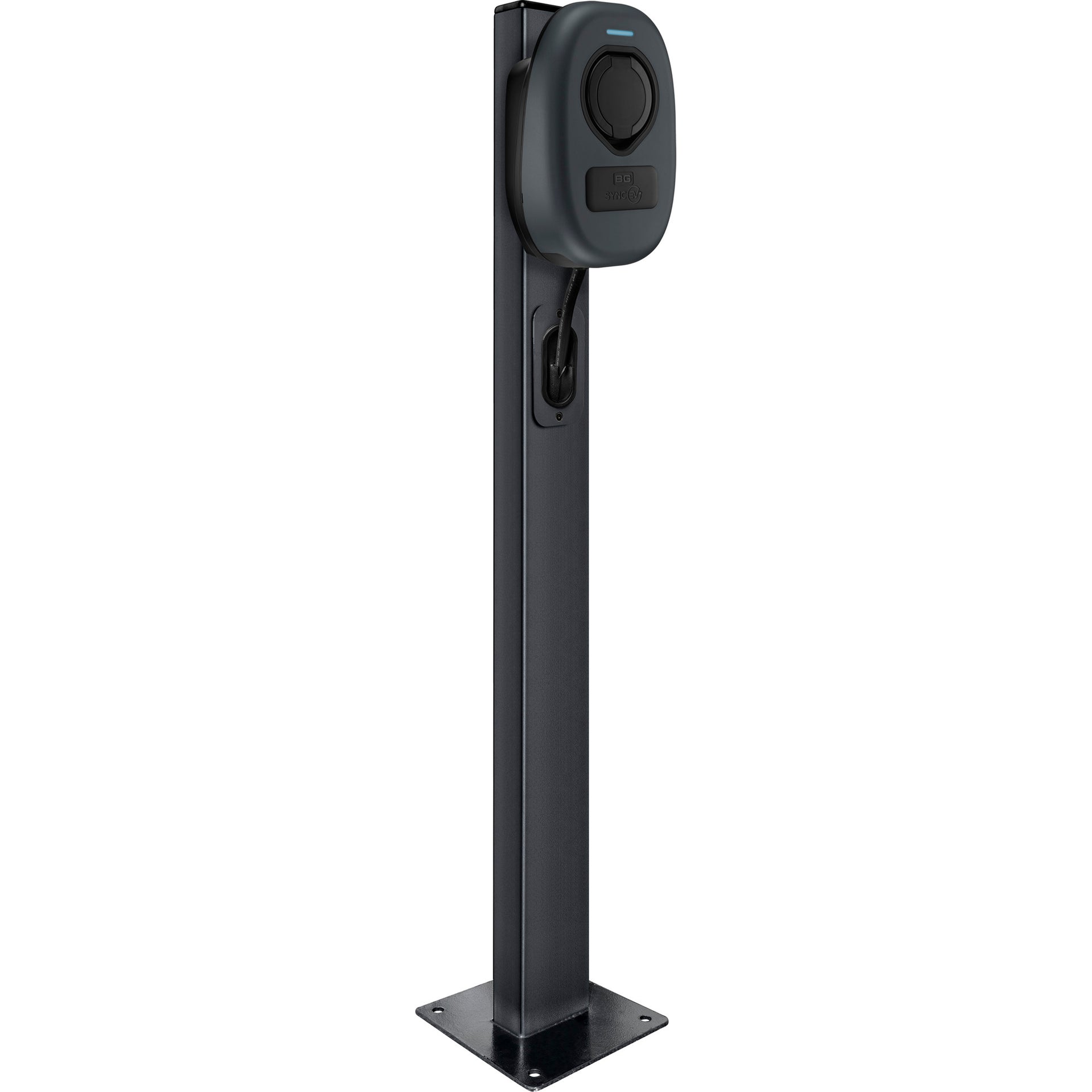Sync Energy EVASTAND12S-02 1.2m Single Charger Stand Anthracite Grey