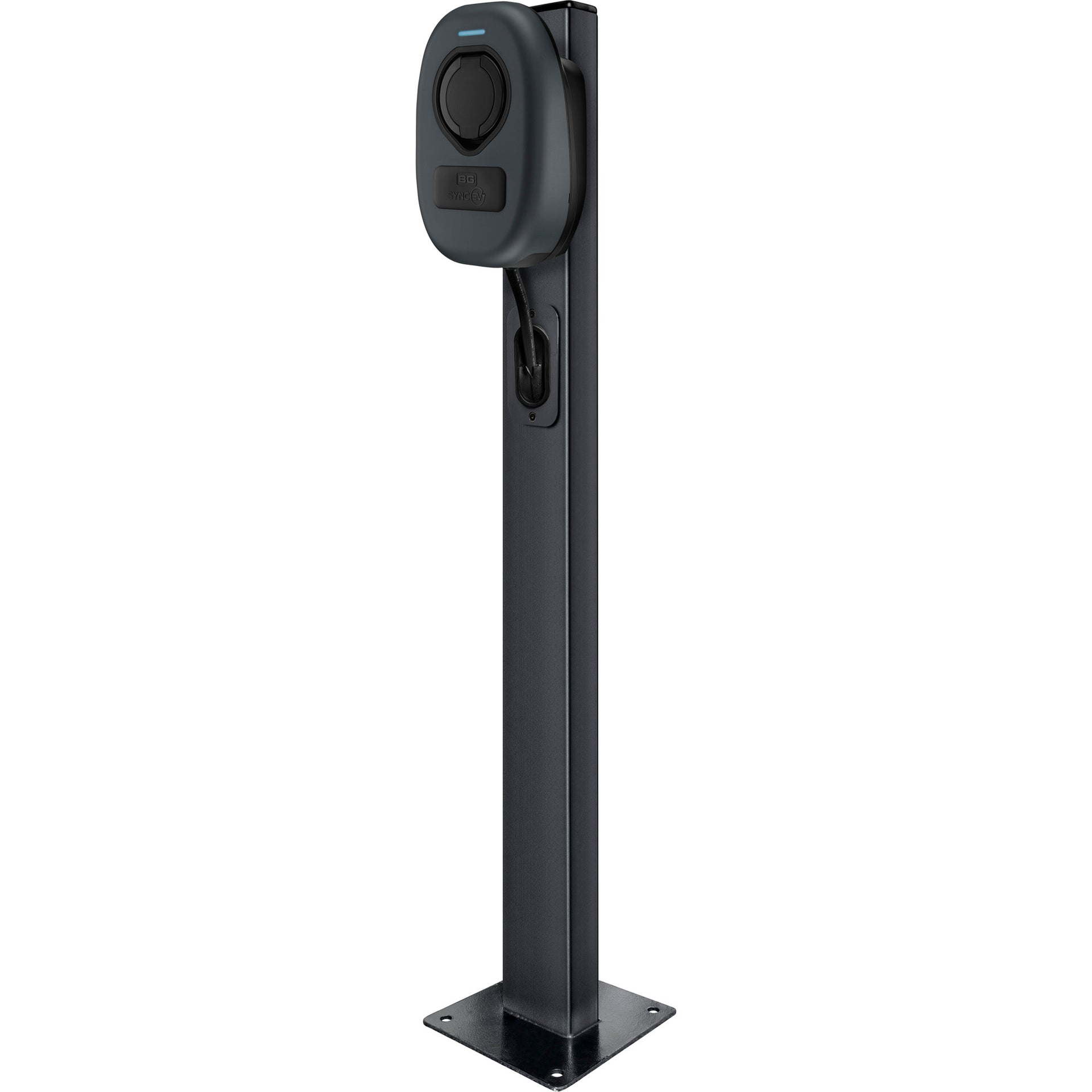 Sync Energy EVASTAND12S-02 1.2m Single Charger Stand Anthracite Grey
