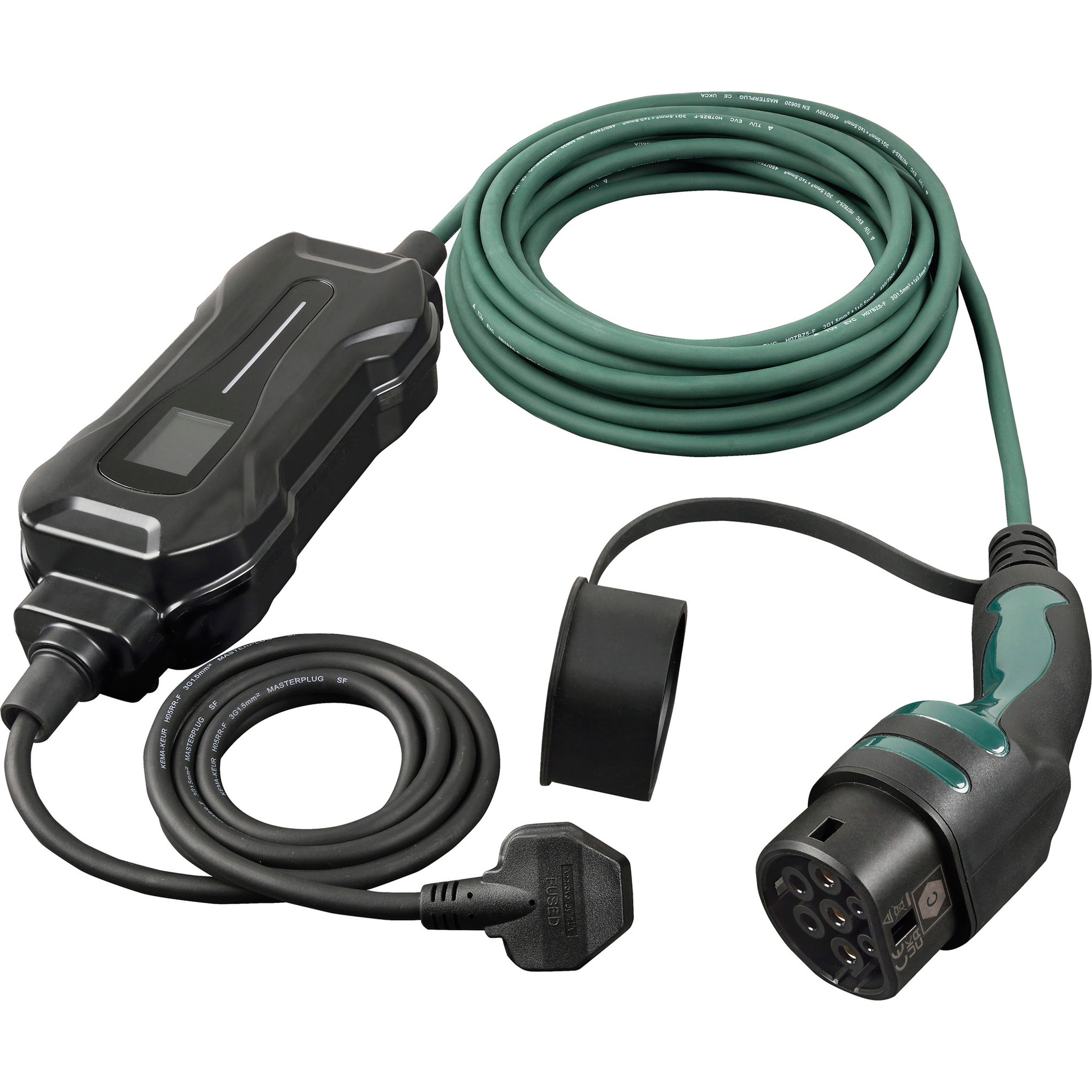Masterplug EVCM221310-MP Mode 2 13A - Type 2 EV Charging Lead 10m