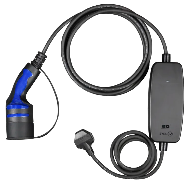 SyncEV EVCM22135-01 Mode 2 13A - Type 2 EV Charging Lead 5m