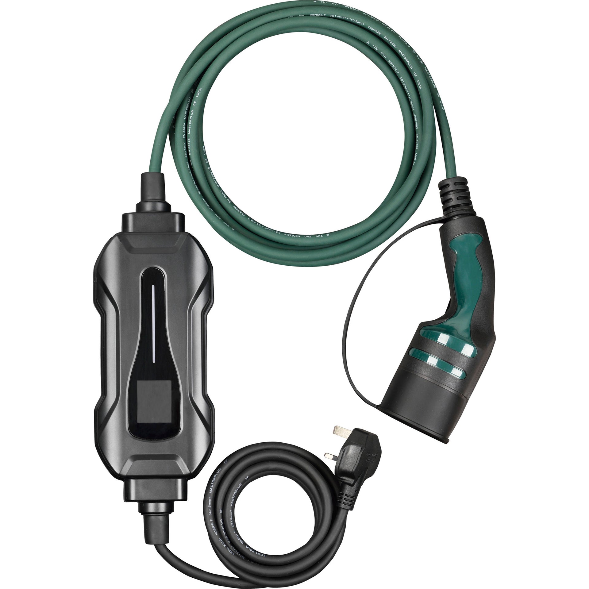Masterplug EVCM22135-MP Mode 2 13A - Type 2 EV Charging Lead 5m
