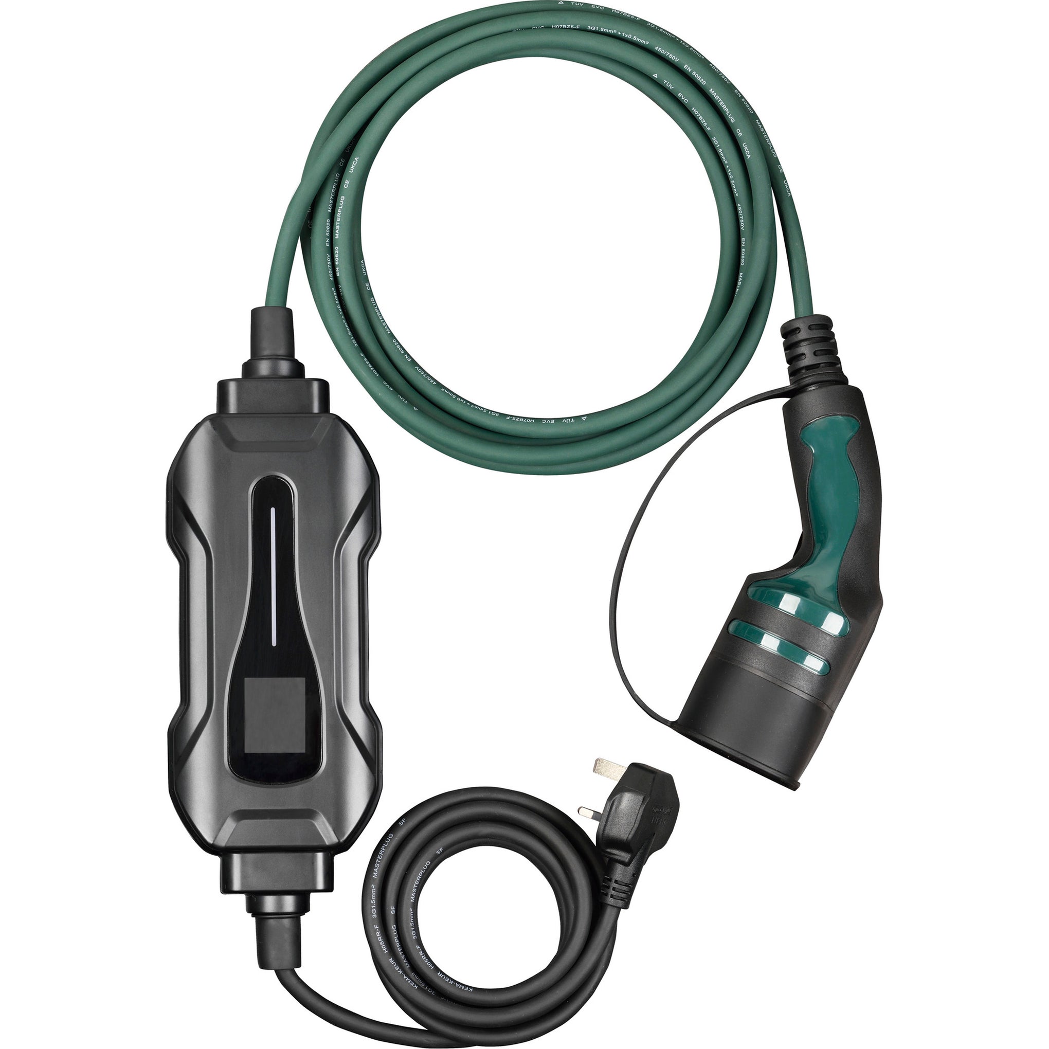 Masterplug EVCM22135-MP Mode 2 13A - Type 2 EV Charging Lead 5m