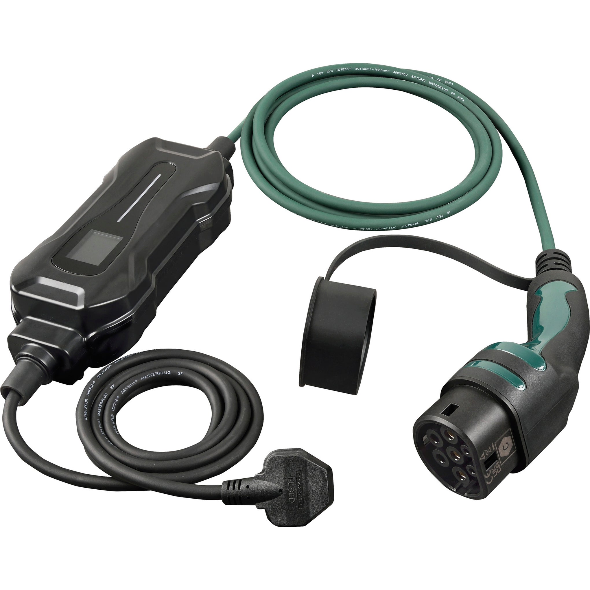 Masterplug EVCM22135-MP Mode 2 13A - Type 2 EV Charging Lead 5m
