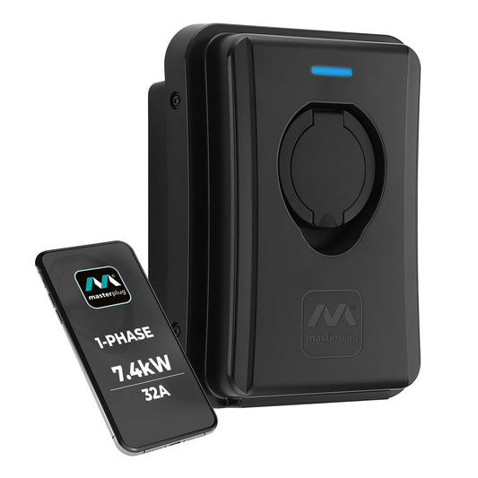 Masterplug EVCM3SS7B-MP 7.4KW Type 2 Smart EV Home Charger