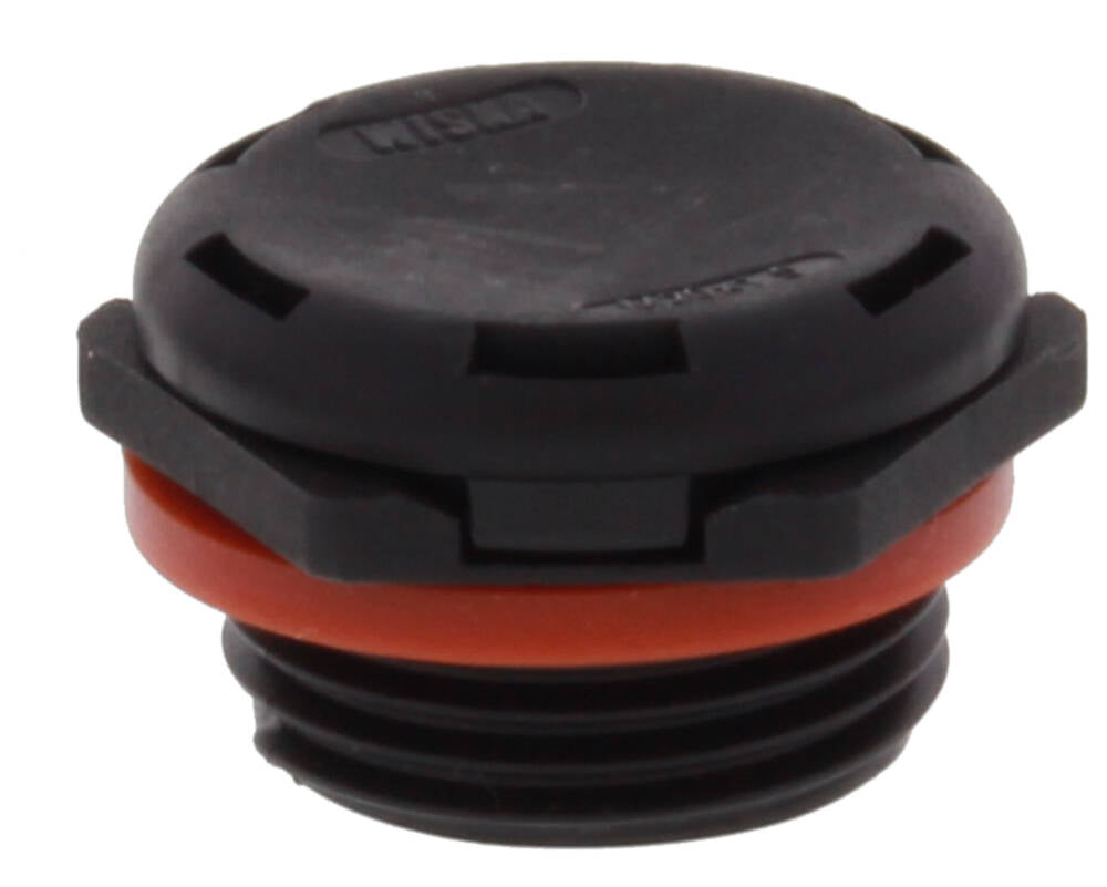 Wiska 10103264 EVPS M12 High Air Flow Polyamide VentPLUG Black IP68