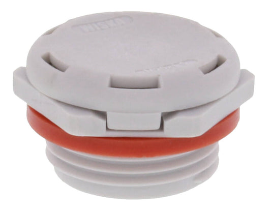 Wiska 10103263 EVPS M12 High Air Flow Polyamide VentPLUG Light Grey IP68