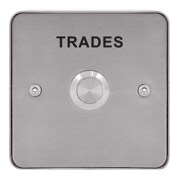 ESP EVTR Aperta Trades Door Entry Button IP66 Brushed Steel