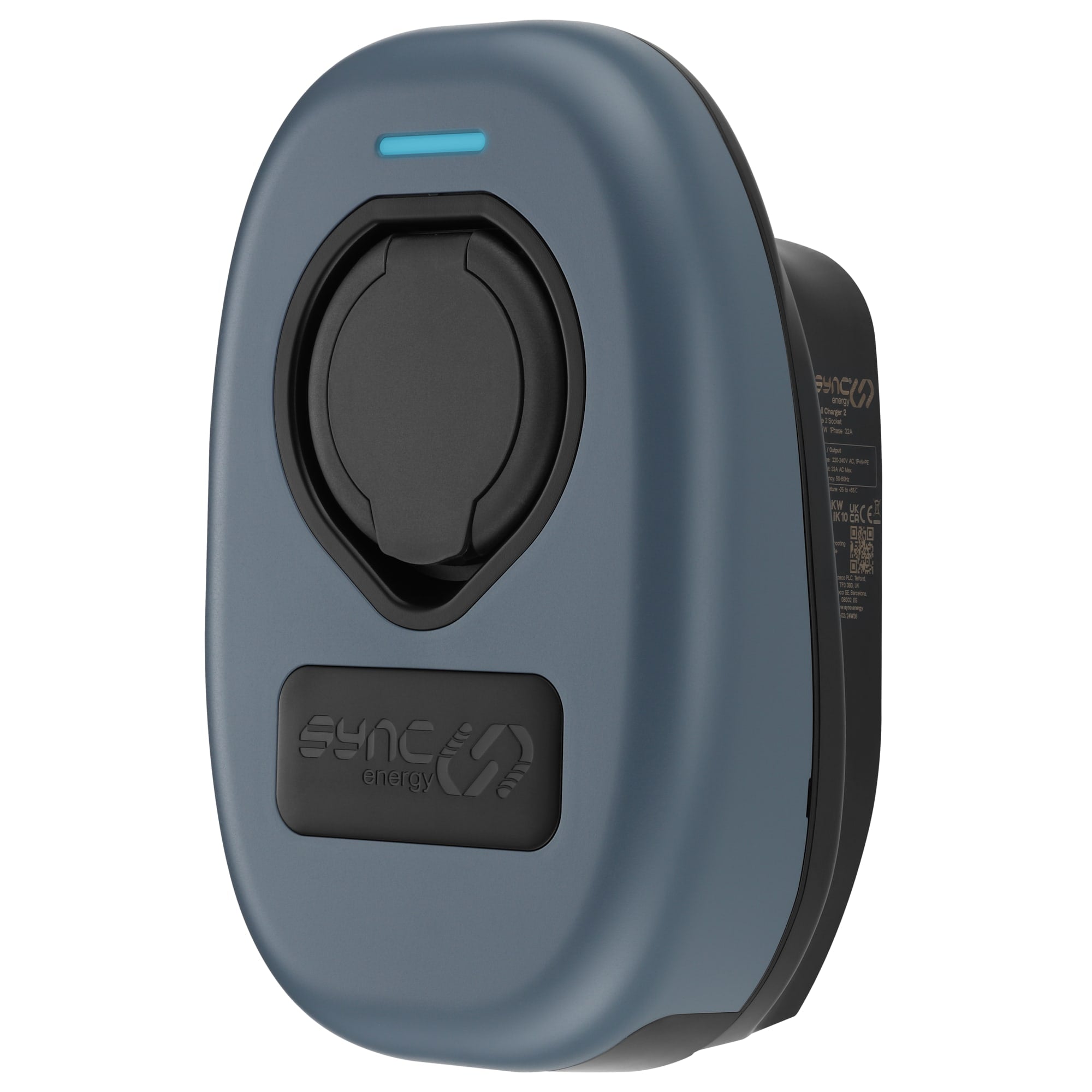 Sync Energy EVWC2TPBG-01 Wall Charger Fascia Blue Grey