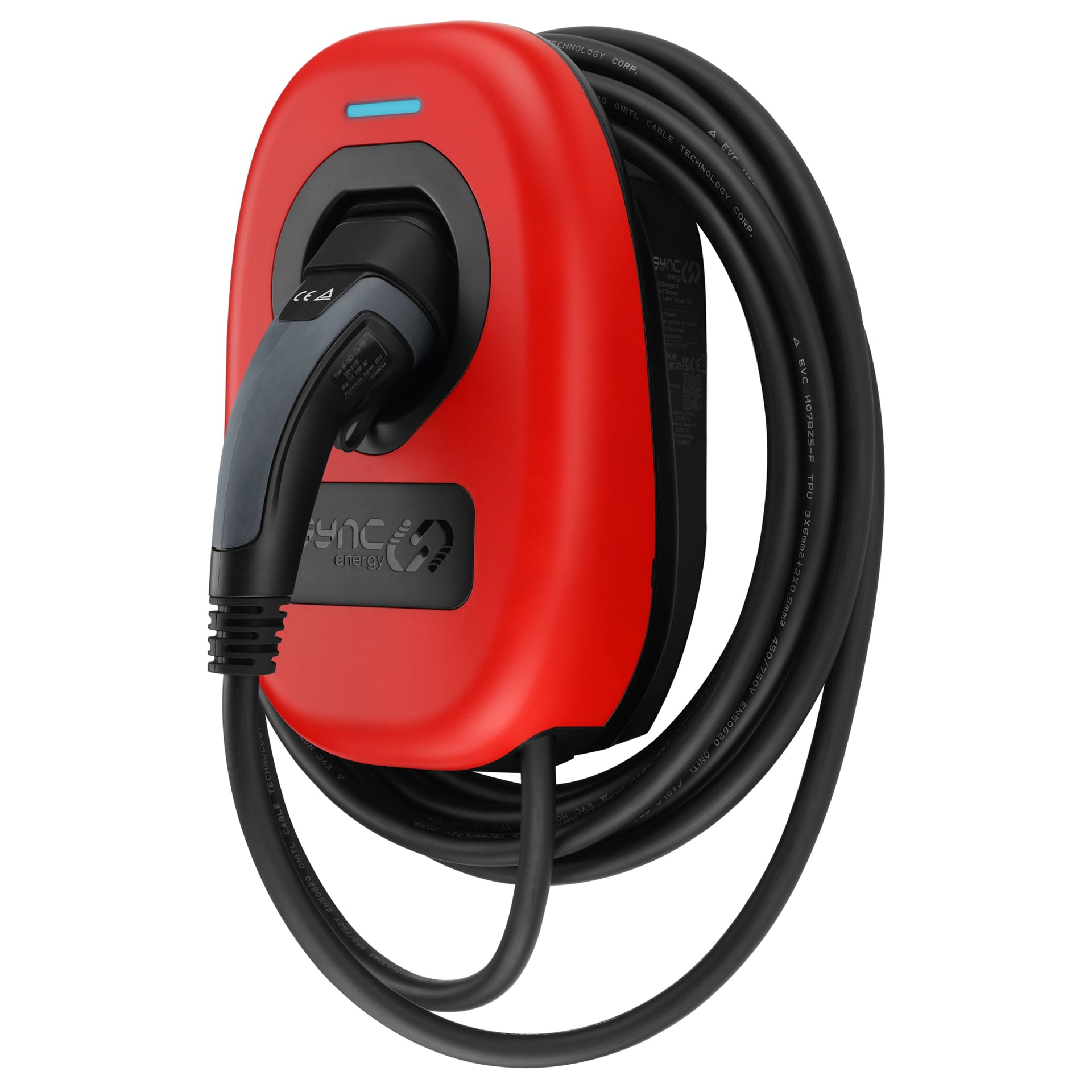 Sync Energy EVWC2TPSR-01 Wall Charger Fascia Signal Red