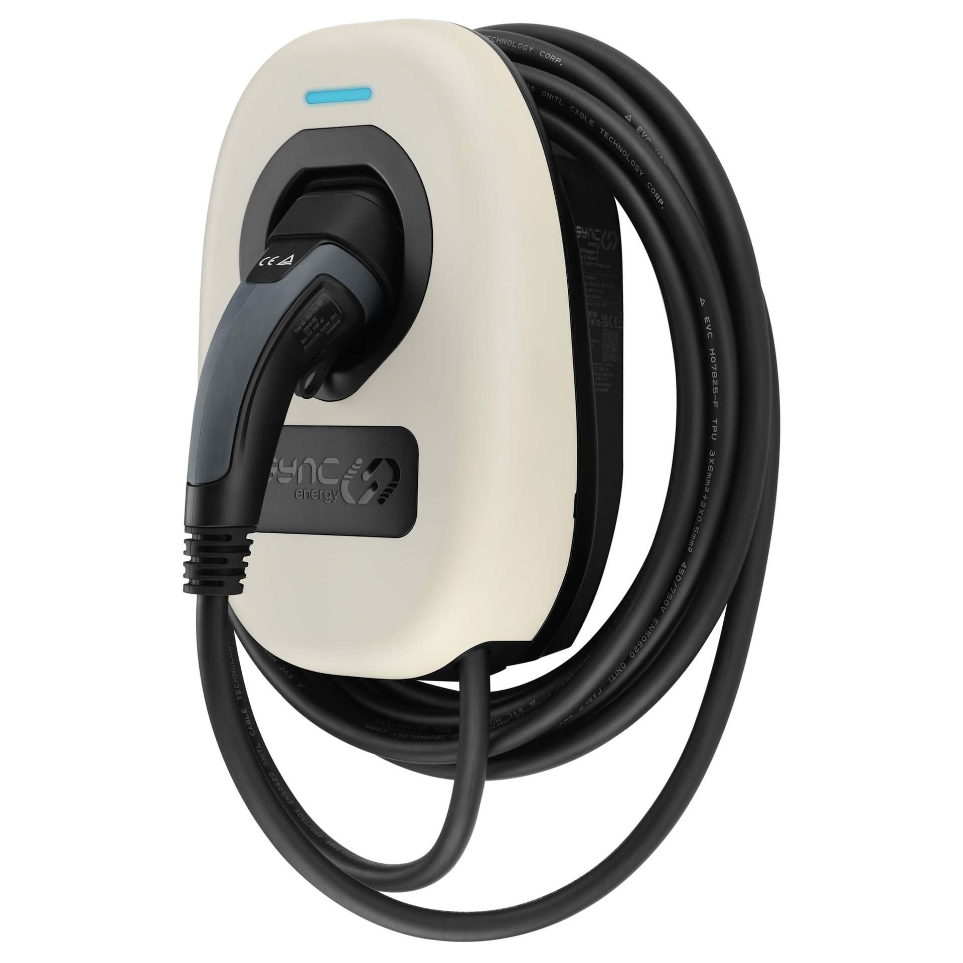 Sync Energy EVWC2TPSY-01 Wall Charger Fascia Sandstone Yellow