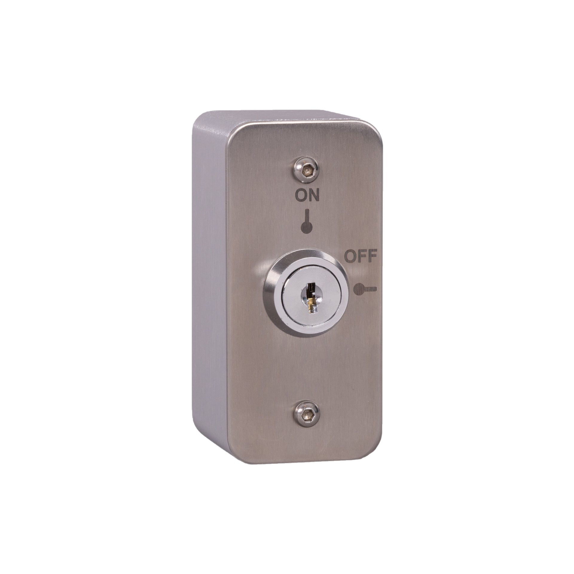 RGL EXT/AP/KS-1 Architrave 2 Position Latching Keyswitch Stainless Steel
