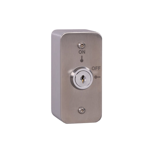 RGL EXT/AP/KS-1 Architrave 2 Position Latching Keyswitch Stainless Steel