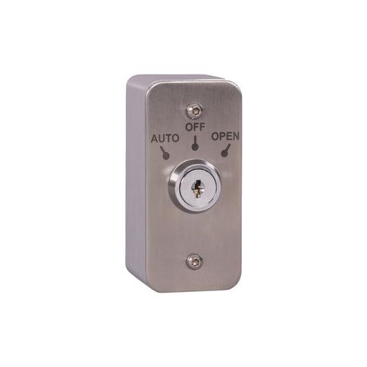 RGL EXT/AP/KS-3 Architrave 3 Position Latching Keyswitch Stainless Steel