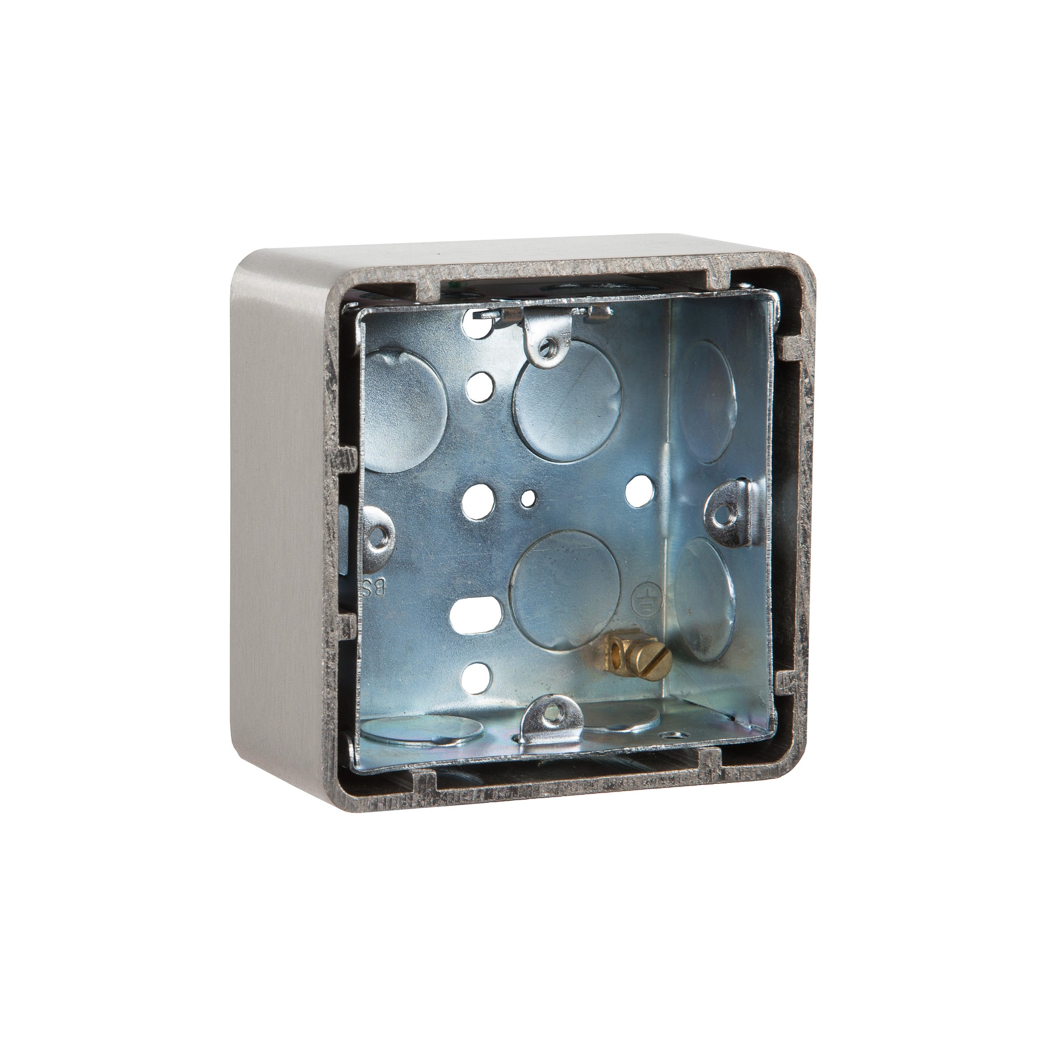 RGL EXTR02 1 Gang 35mm Back Box Aluminium