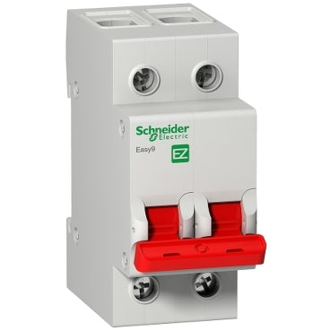 Schneider EZ9S16291 100A DP Mains Switch