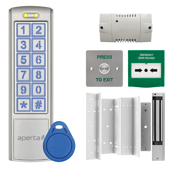 ESP EZT3K Aperta Standalone Single Door Keypad Kit IP66 Silver