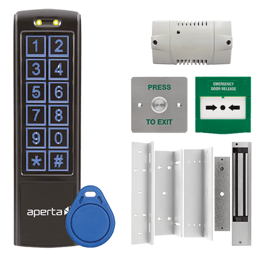 ESP EZT3KB Aperta Standalone Single Door Keypad Kit IP66 Black