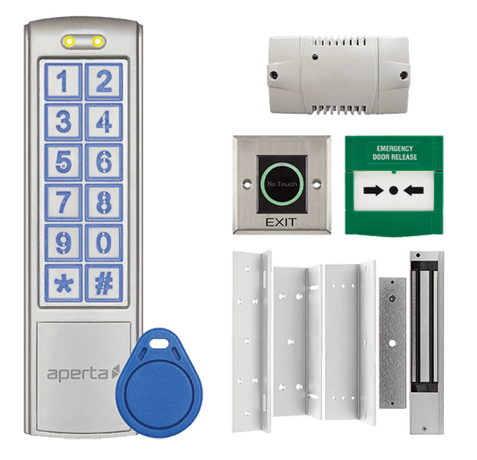 ESP EZT3KC Aperta Standalone Single Door Keypad Kit IP66 Silver