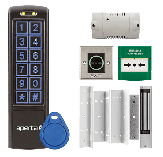 ESP EZT3KCB Aperta Standalone Single Door Keypad Kit IP66 Black
