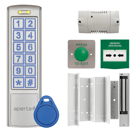 ESP EZT3KM Aperta Standalone Single Door Keypad Kit IP66 Silver