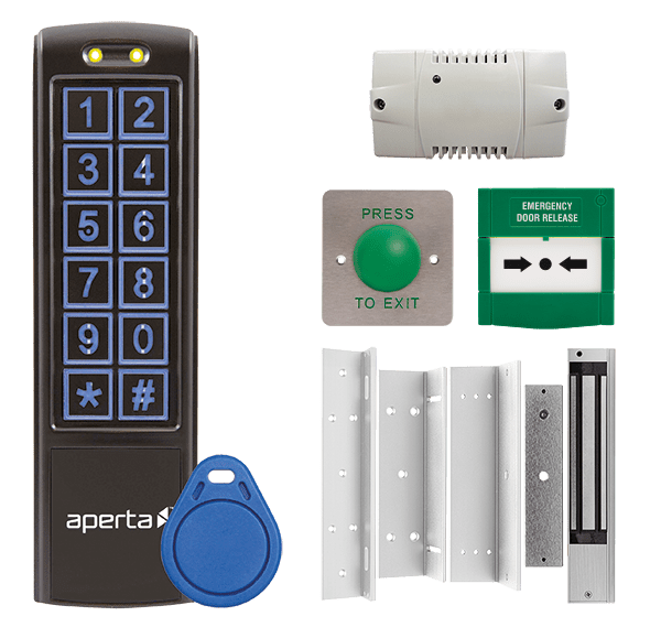ESP EZT3KMB Aperta Standalone Single Door Keypad Kit IP66 Black