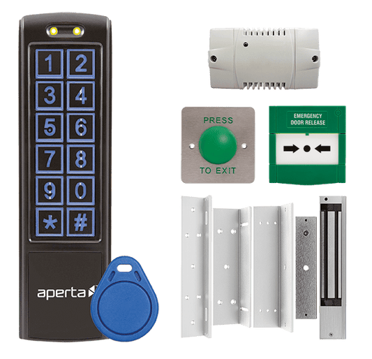 ESP EZT3KMB Aperta Standalone Single Door Keypad Kit IP66 Black