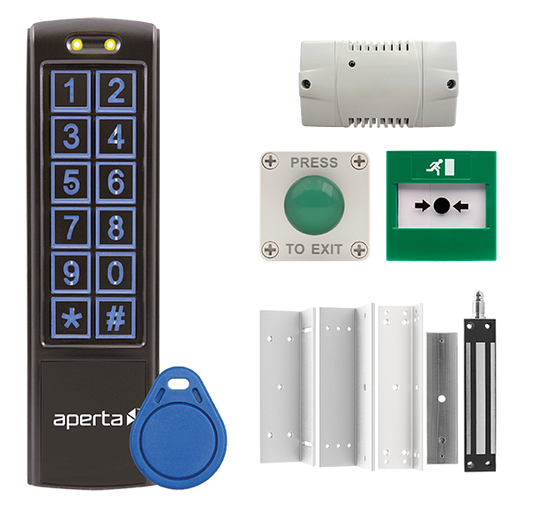 ESP EZT3KXTB Aperta Standalone Single Door Keypad Kit IP55 Black