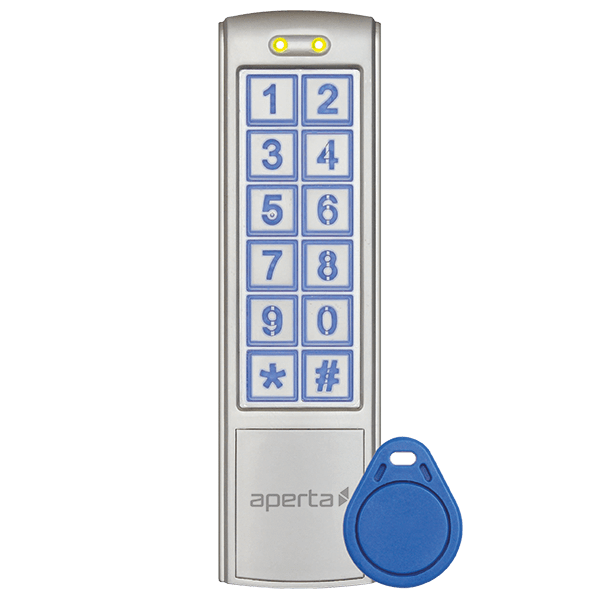 ESP EZTAG3 Aperta Standalone External Proximity Keypad with 10 Tags IP65 Silver