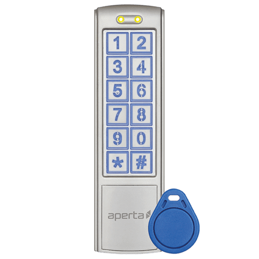 ESP EZTAG3 Aperta Standalone External Proximity Keypad with 10 Tags IP65 Silver
