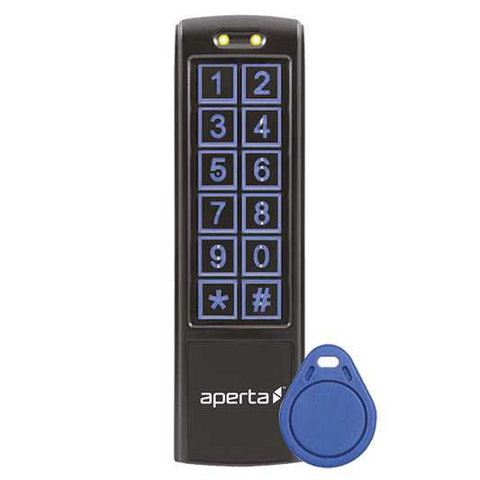 ESP EZTAG3B Aperta Standalone External Proximity Keypad with 10 Tags IP65 Black