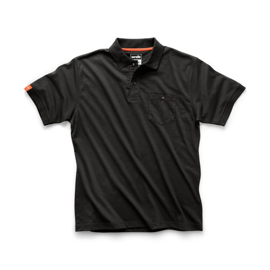 Scruffs Eco Worker Polo Shirt Size Black