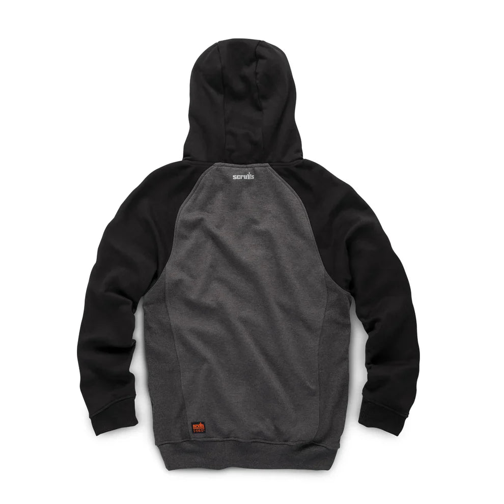 Scruffs Embossed Logo Hoodie Graphite