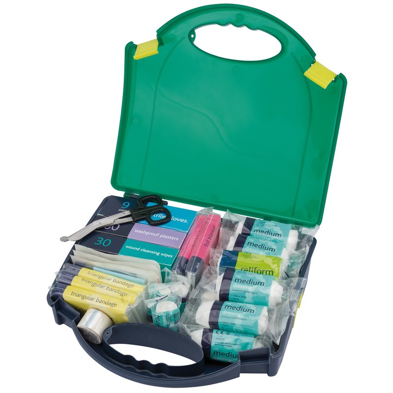 Draper FAKBSI-M/B 81289 BS8599-1 Medium Workplace First Aid Kit Green