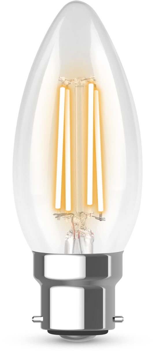 Kosnic FC4.2-BC27 Filament 4.2W BC Clear LED Candle 2700K