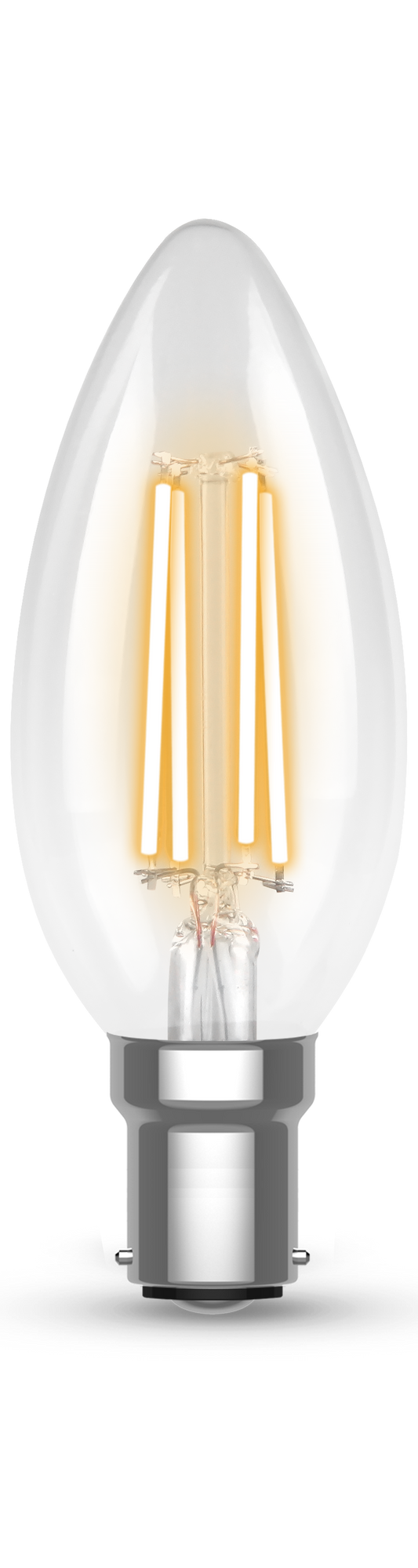 Kosnic FC4.2D-SBC27 4.2W SBC Clear Dimmable LED Candle 2700K