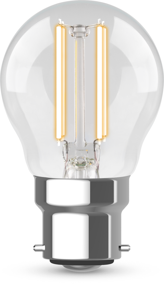 Kosnic FG4.2D-BC27 4.2W BC Clear Dimmable LED Golfball 2700K