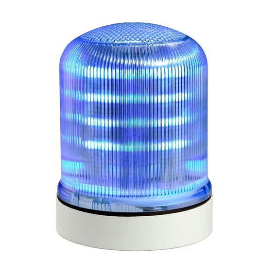 Switchtec FLR-1-LTSG Sirena FLR 12-24V Multifunction Blue LED Beacon with Shallow Grey Base IP66