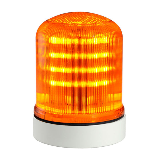 Switchtec FLR-2-LTSG Sirena FLR 12-24V Multifunction Amber LED Beacon with Shallow Grey Base IP66