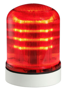 Switchtec FLR-3-LTSG Sirena FLR 12-24V Multifunction Red LED Beacon with Shallow Grey Base IP66