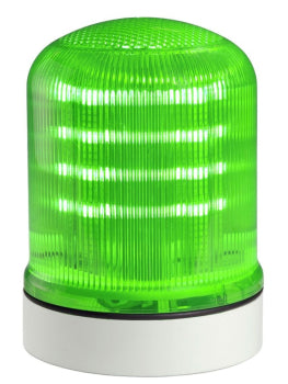 Switchtec FLR-4-LTSG Sirena FLR 12-24V Multifunction Green LED Beacon with Shallow Grey Base IP66
