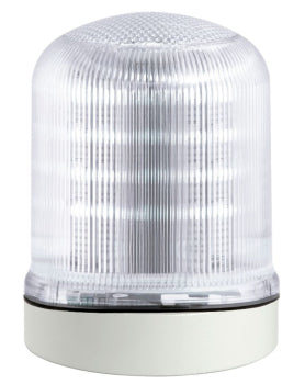 Switchtec FLR-6-LTSG Sirena FLR 12-24V Multifunction White LED Beacon with Shallow Grey Base IP66