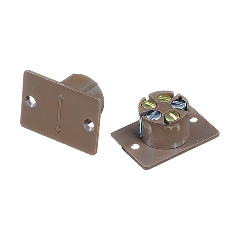 CQR FC508/BR Flush Door Contacts Brown