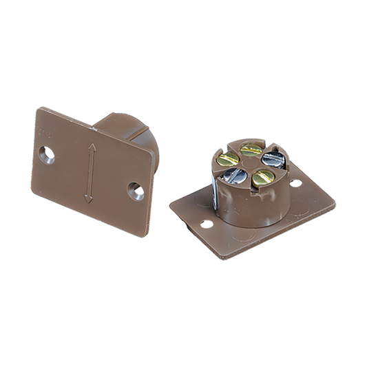 CQR FC508/BR Flush Door Contacts Brown