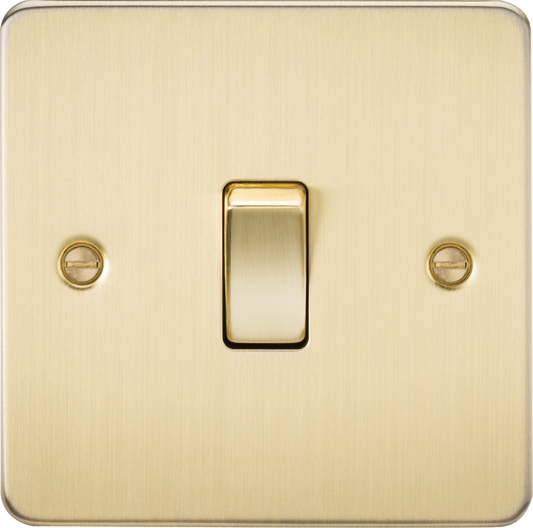 Knightsbridge FP1200BB 1 Gang Intermediate Switch Brushed Brass