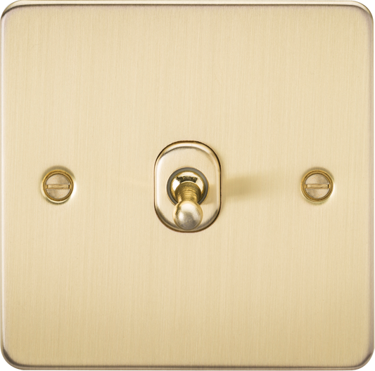 Knightsbridge FP12TOGBB 1 Gang Intermediate Toggle Switch Brushed Brass