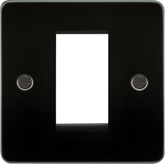 Knightsbridge FP1GGM 1 Gang 1 Module Euromodule Faceplate Gun Metal