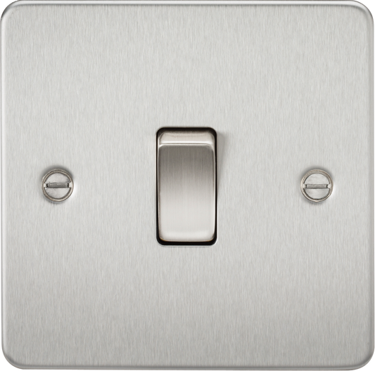 Knightsbridge FP8341BC 1 Gang 20A DP Switch Brushed Chrome